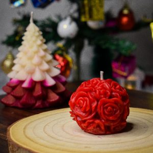Scented Rose Engraved Candle