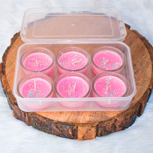 Box Of Pink LED Candle