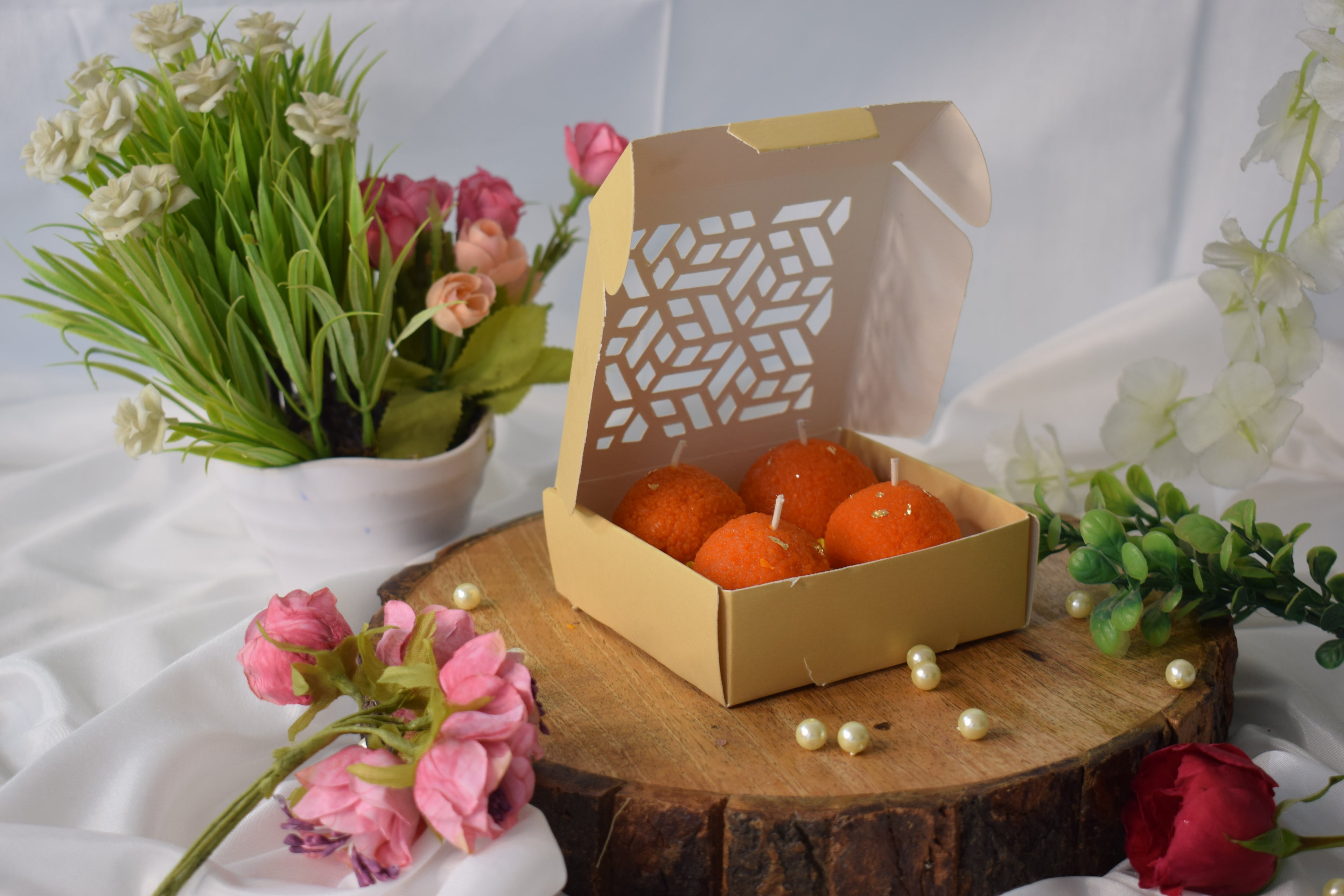 Motichoor Laddoo Candles