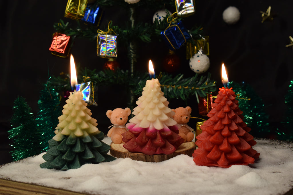 Christmas Tree Candle [Pack of 3]