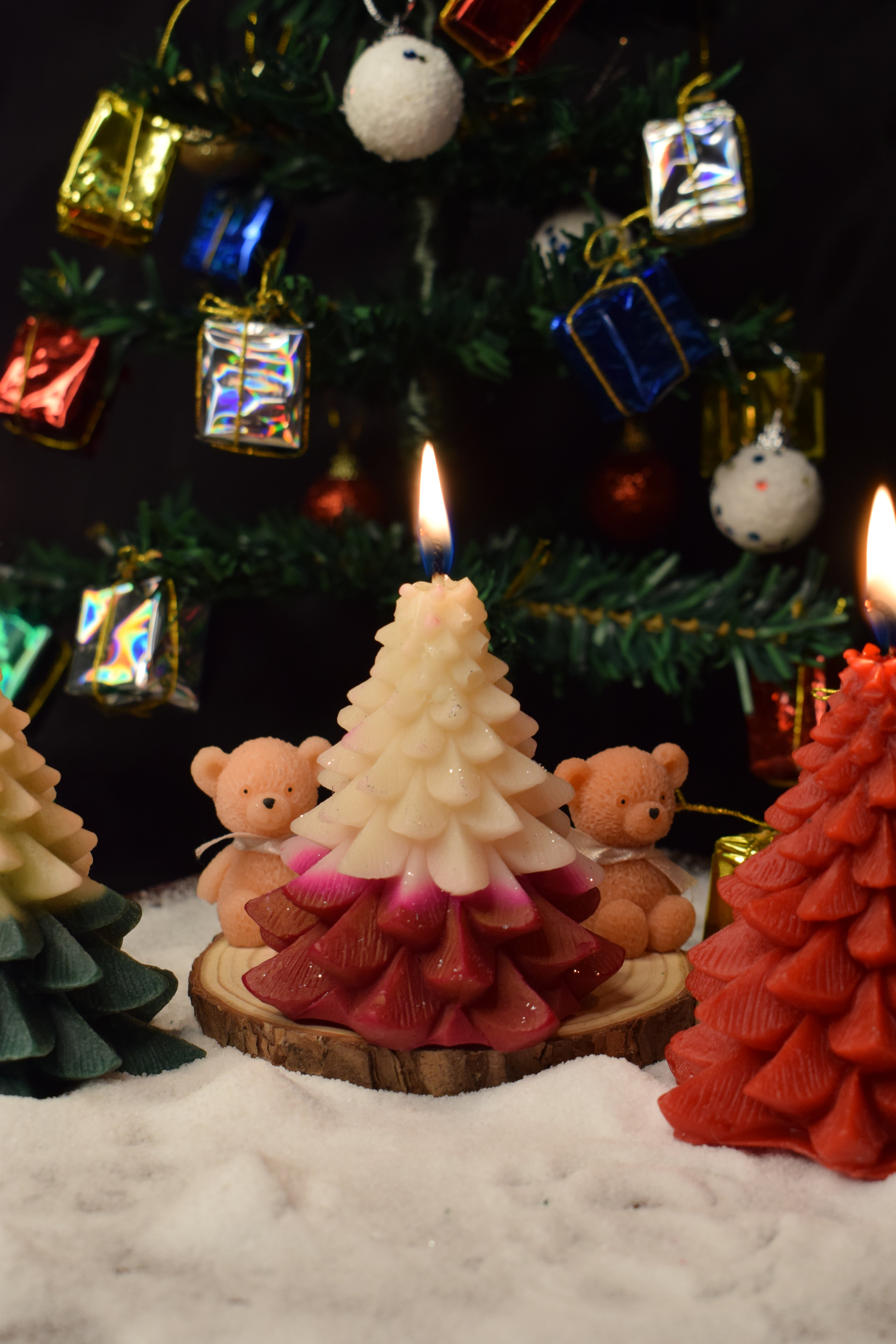 Christmas Tree Candle [Pack of 3]