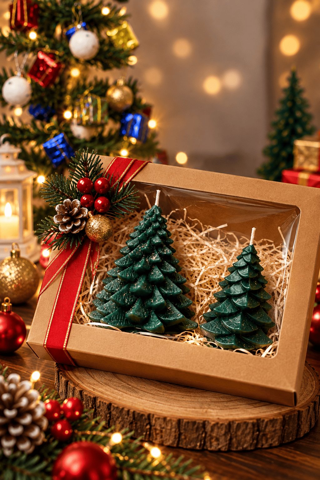 Christmas Tree Candles (Big & Small) – image 1