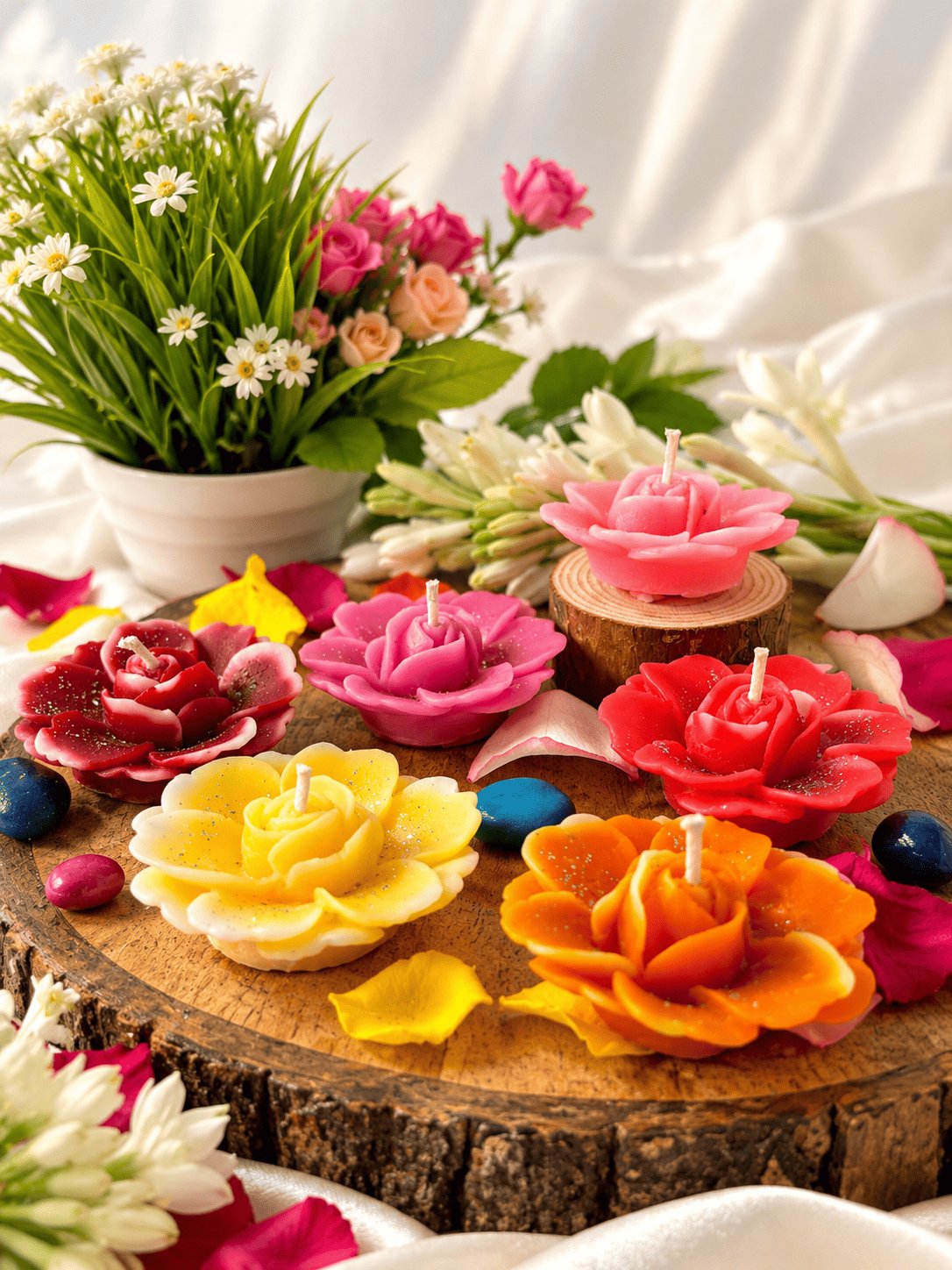 Floating Lotus Candles – image 3