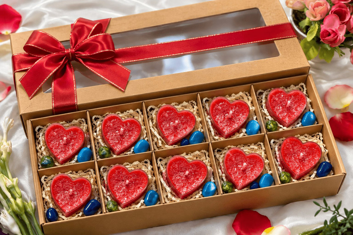 Heart Shaped Tealight Candles – image 1