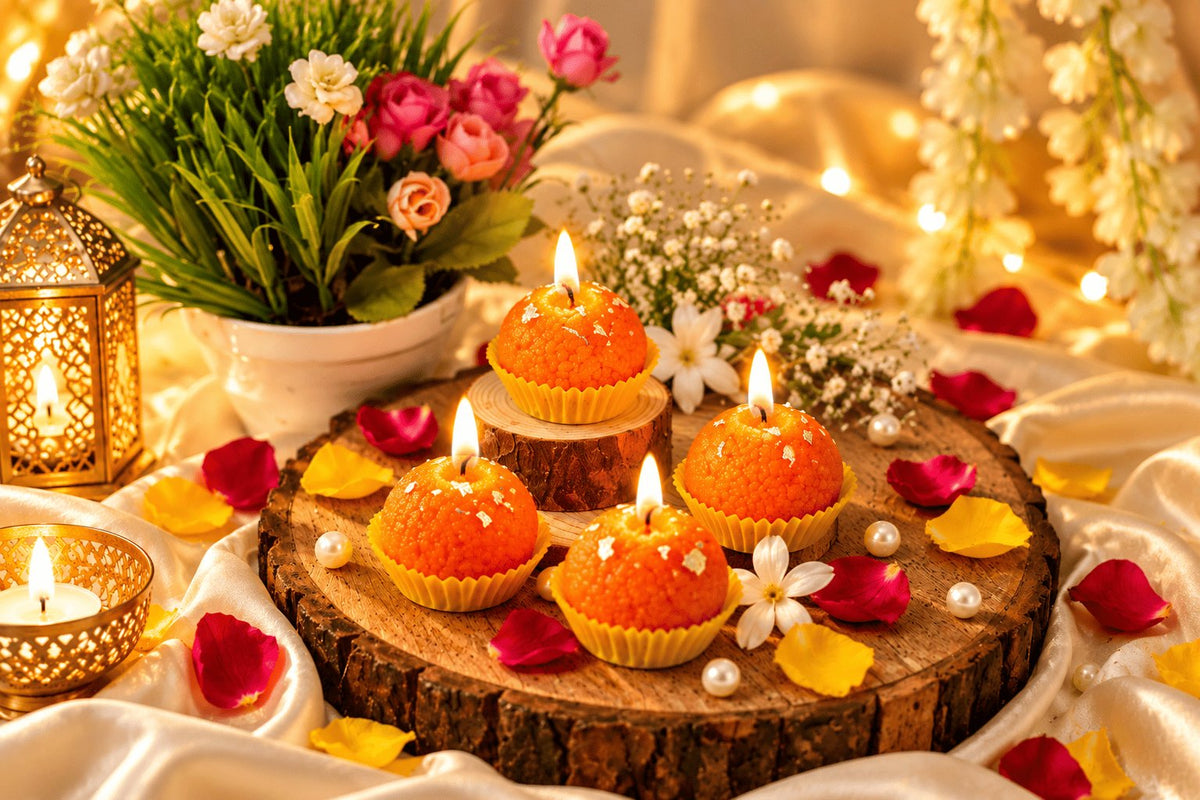 Motichoor Ladoo Candles – image 3