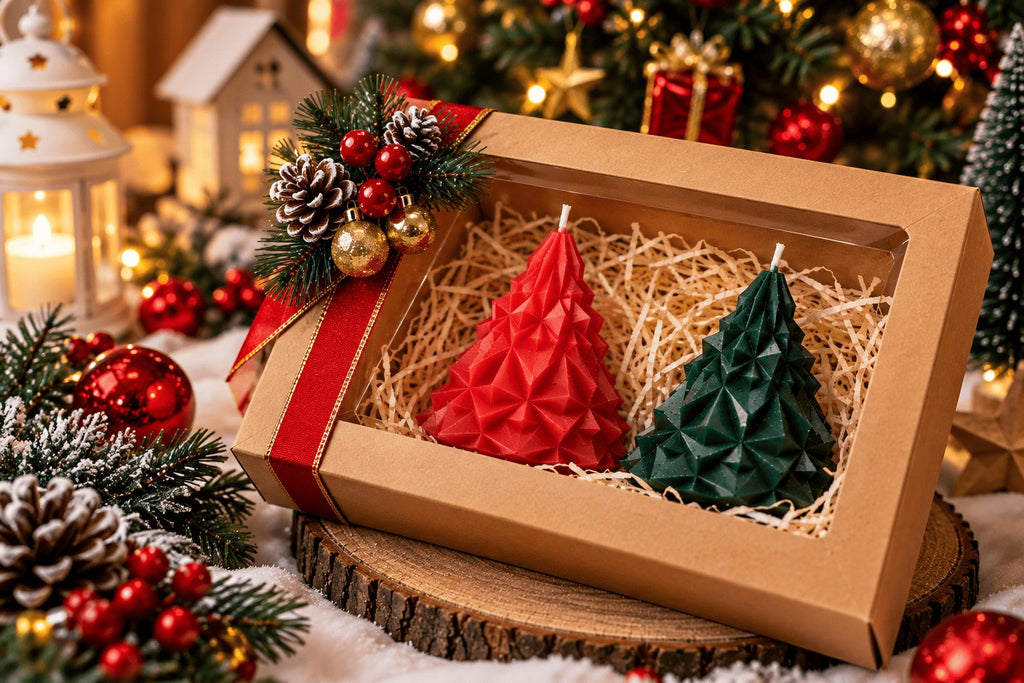Small Christmas Tree Candles – image 1
