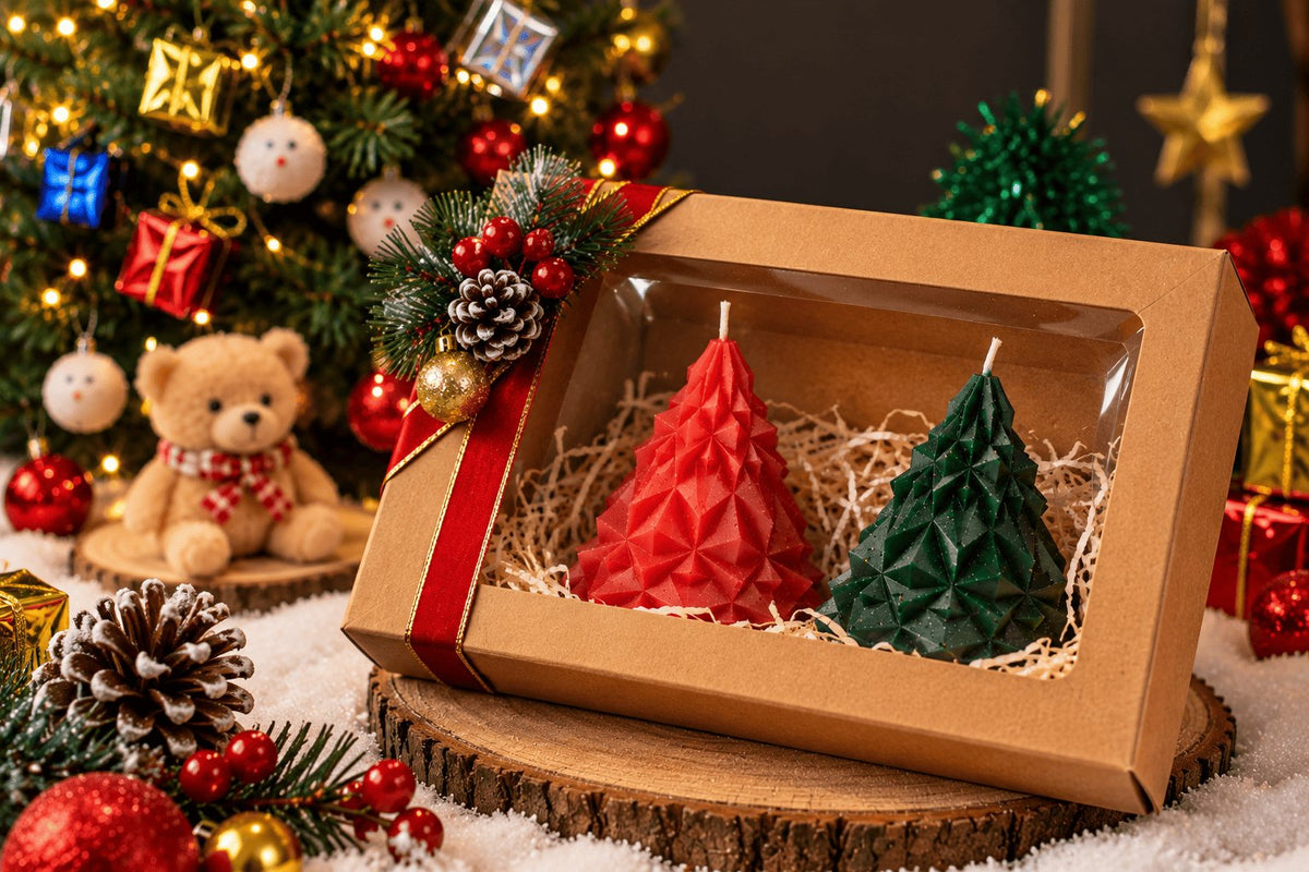Small Christmas Tree Candles – image 2