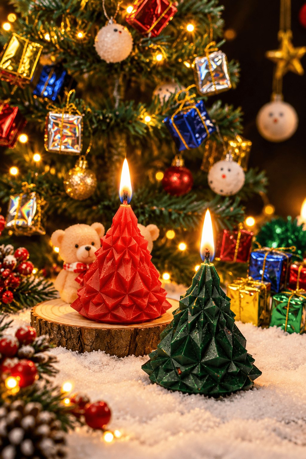 Small Christmas Tree Candles – image 3