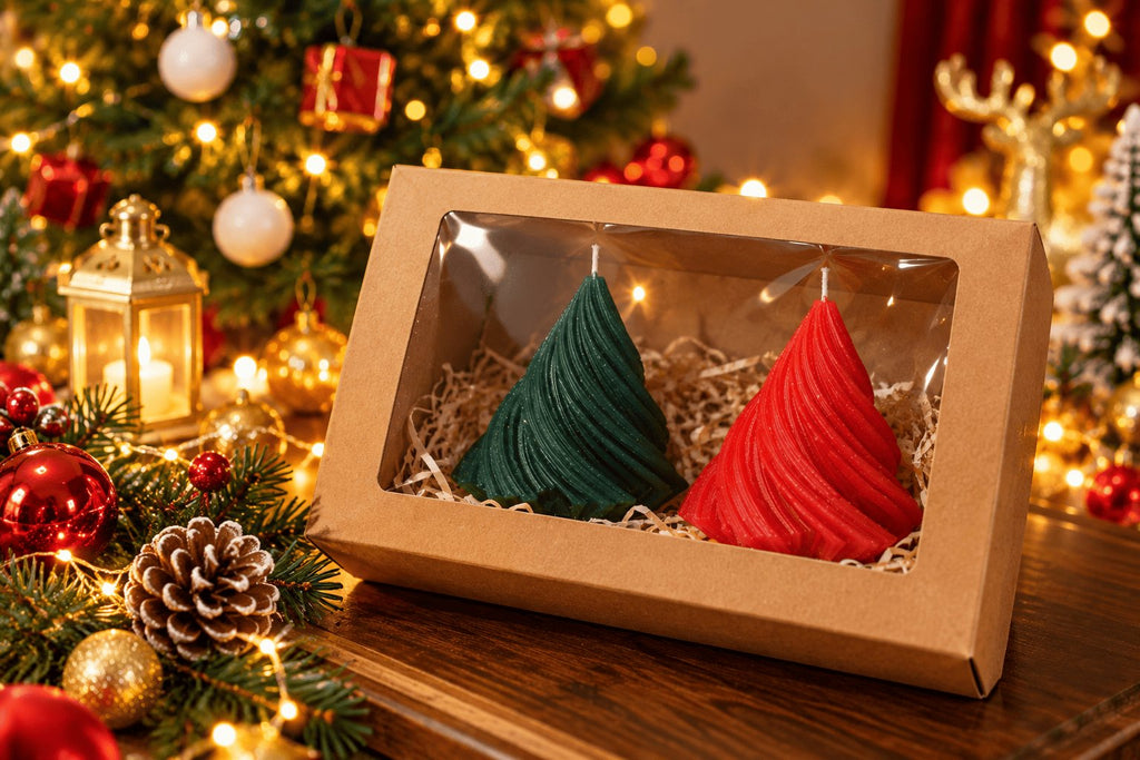 Twisted Christmas Tree Candles – image 2